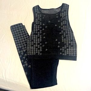 Fabletics legging and tank workout set.